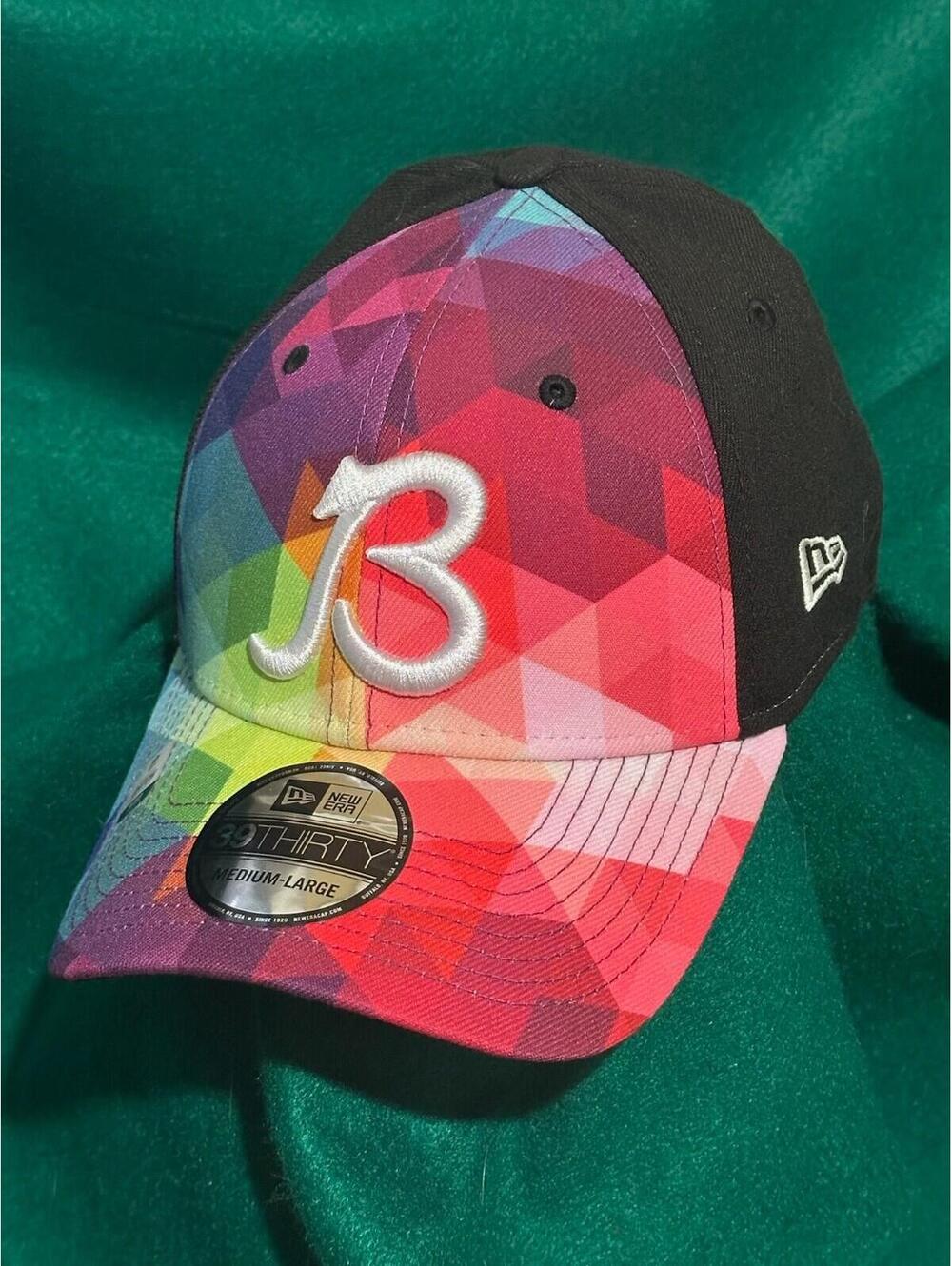 Chicago Bears Script B Crucial Catch Multi-Color New Era 39THIRTY Flex-fit M/L
